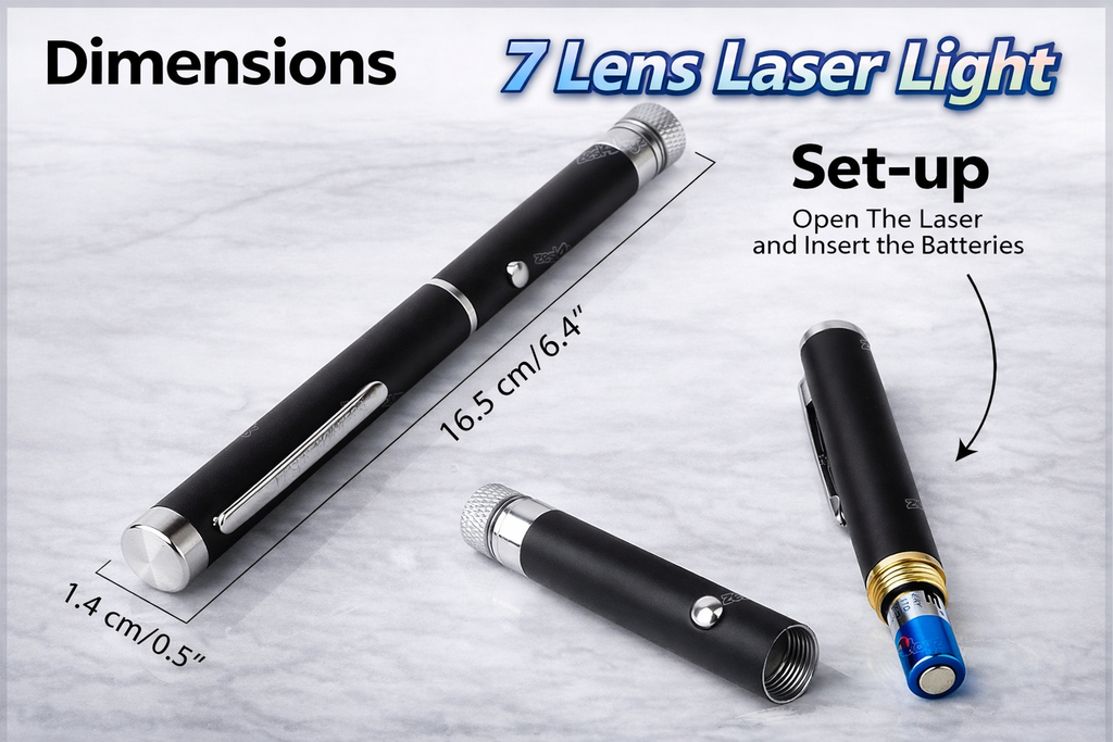 Green Laser Light with 7 Lens