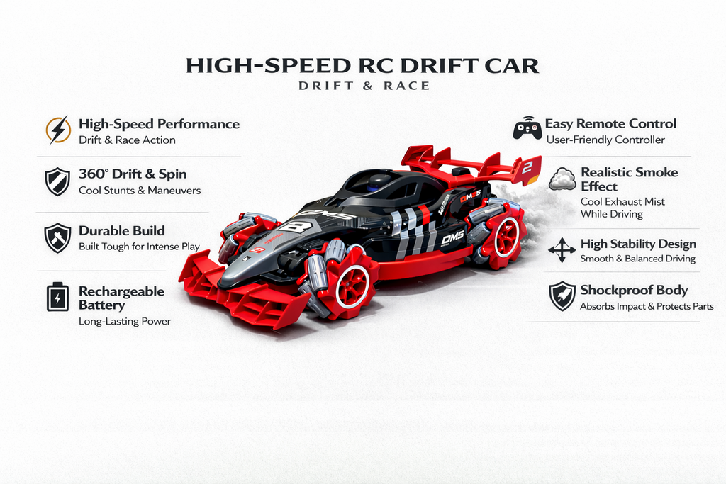 GMS Drift Car (Red) with Smoke Effect