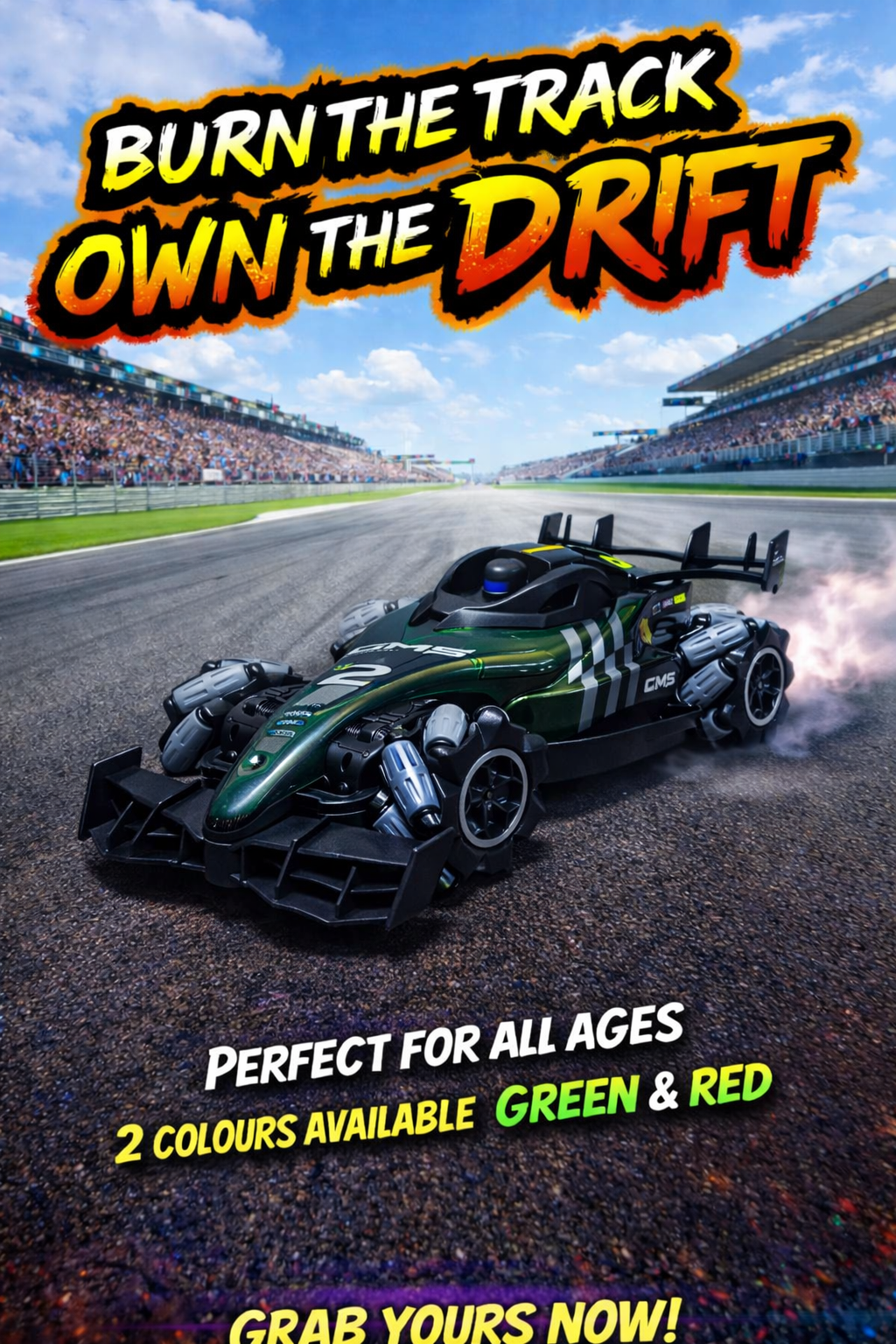 GMS Drift Car (Green) with Smoke Effect