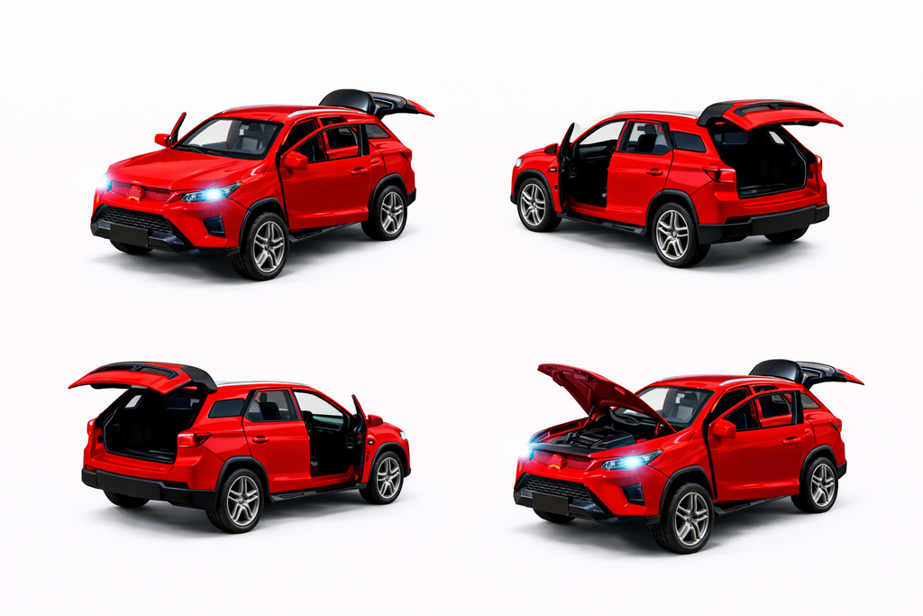 Diecast Fortuner (Red) Toy Car 1:36 Scale.