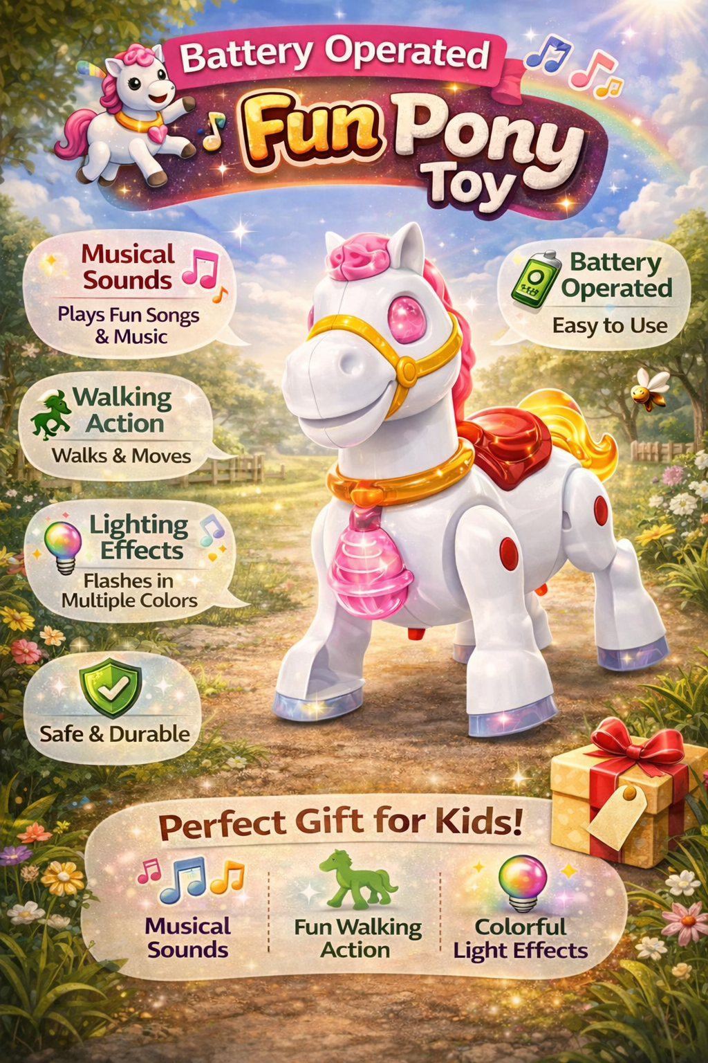 Pet Animal Horse (Multiple colors)