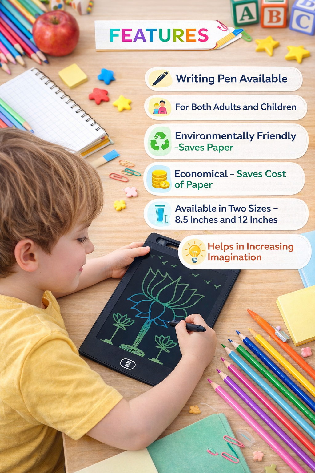 LCD Writing Tablet 8.5"