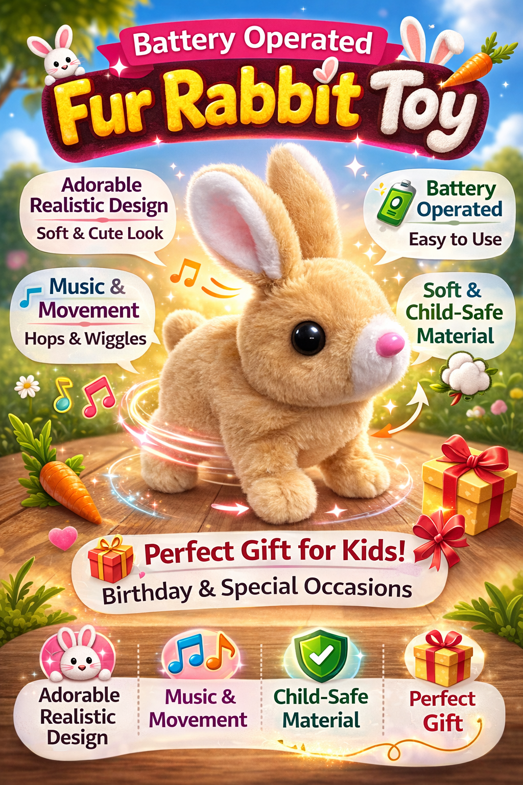 Pet Animal Rabbit (Brown).