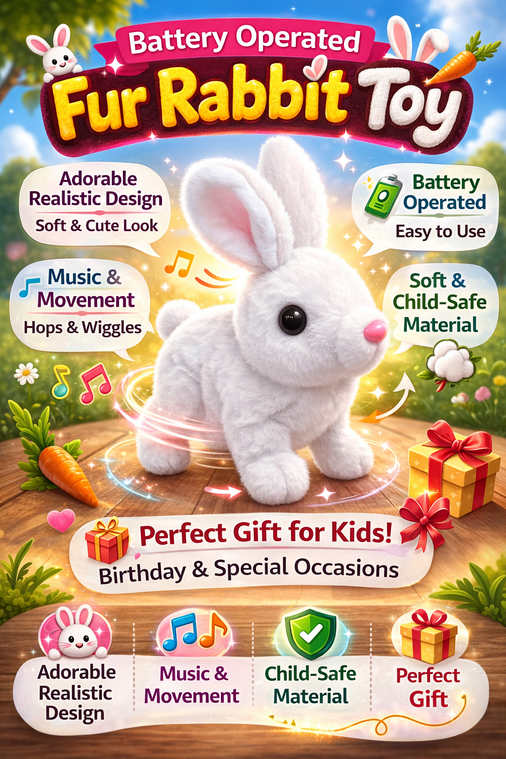 Pet Animal Rabbit (White)