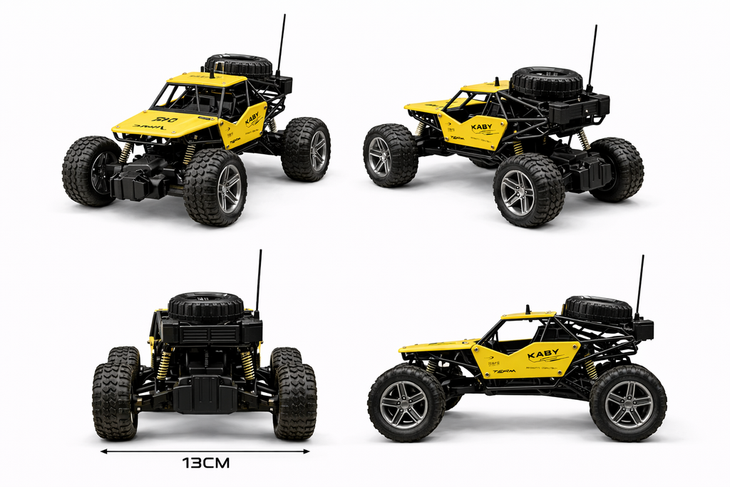 Remote Control Rock Crawler Gold with Smoke Function.