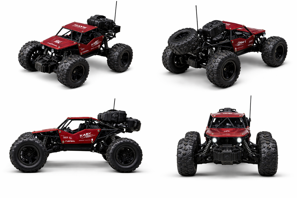 Remote Control Rock Crawler Red with Smoke Function.