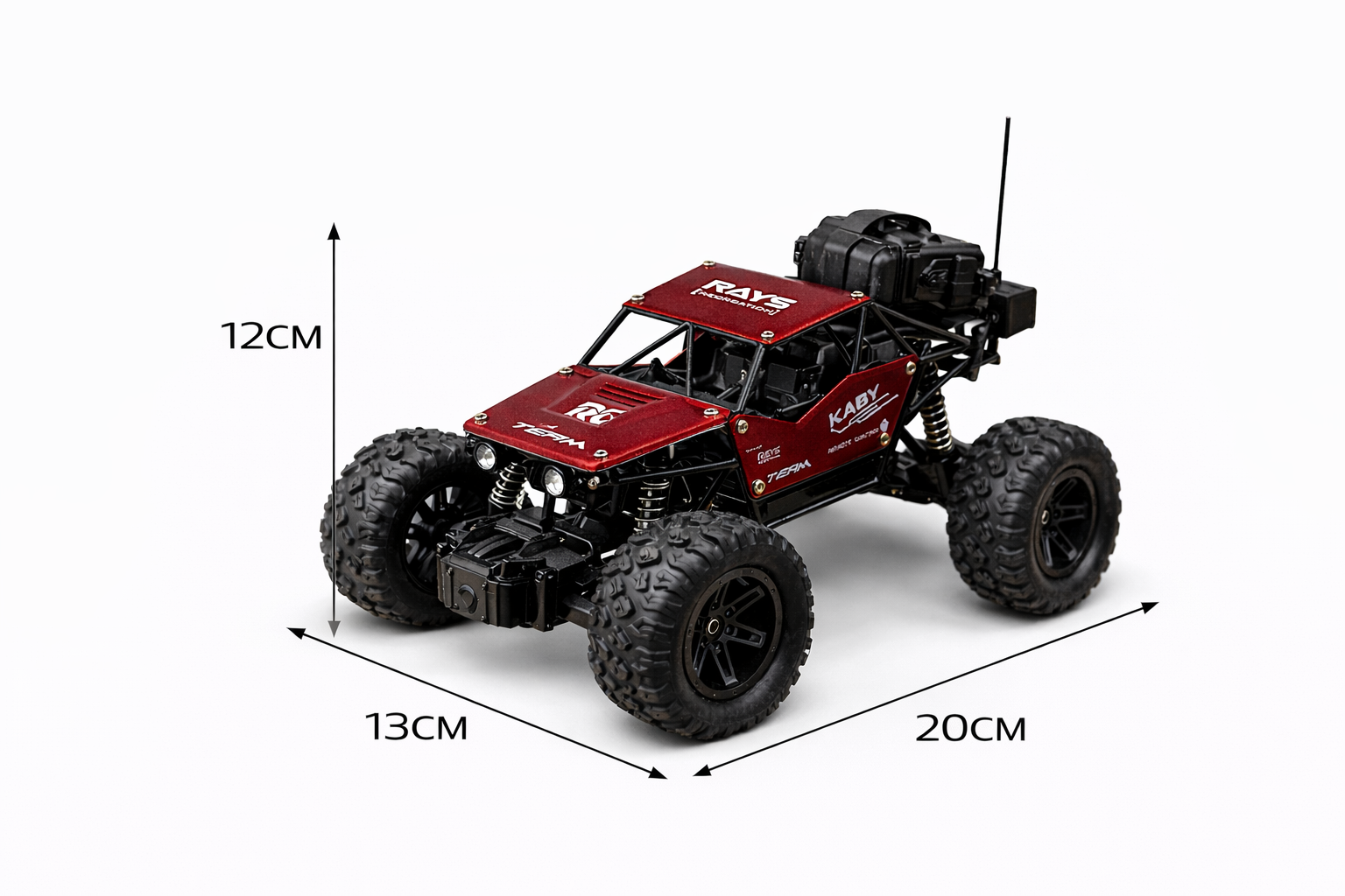 Remote Control Rock Crawler Red with Smoke Function.
