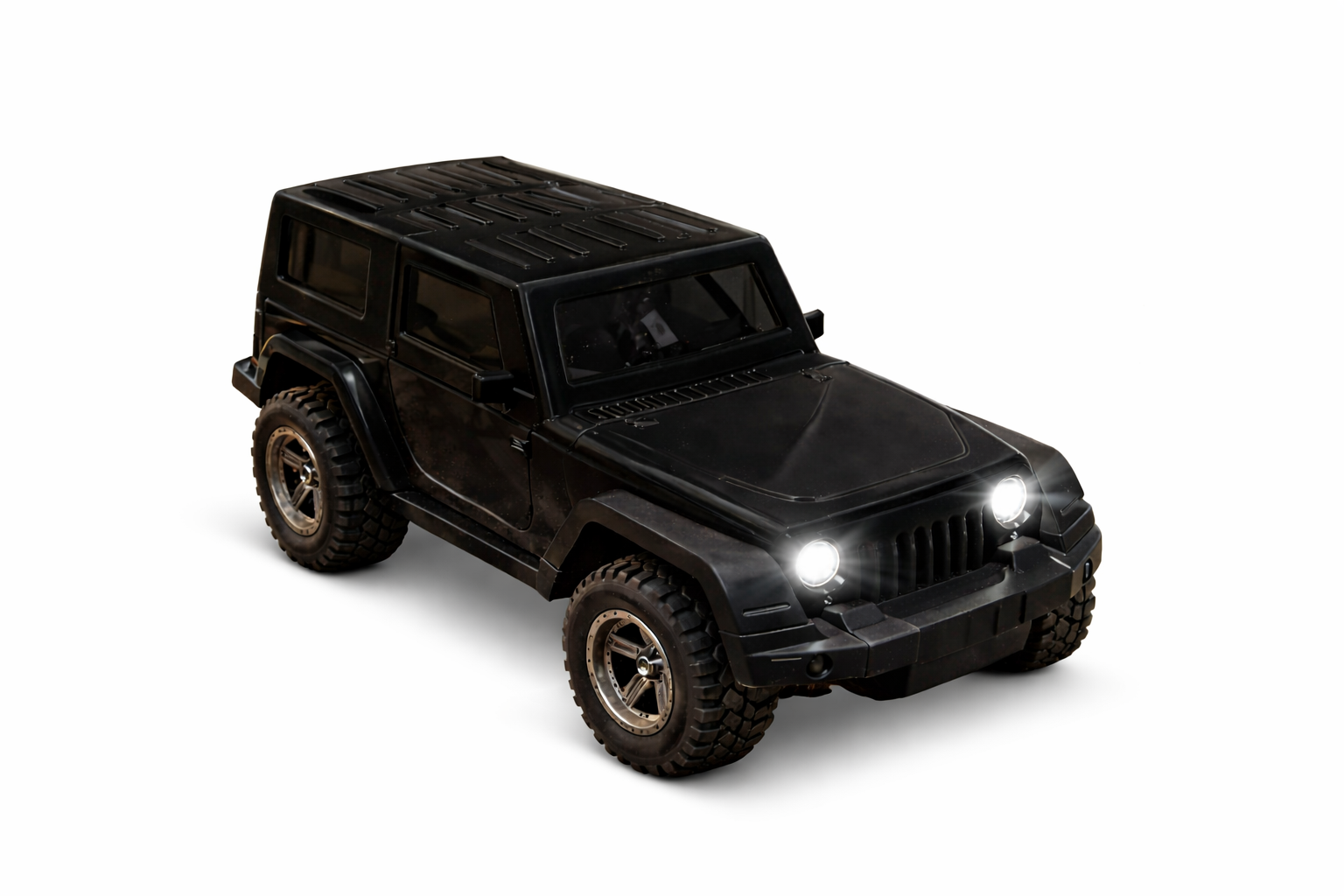 Remote Control Thar Jeep Toy with Hindi Music (Black).
