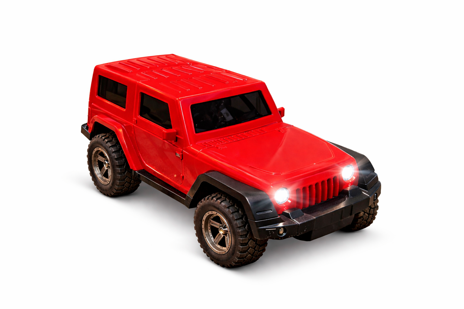 Remote Control Thar Jeep Toy with Hindi Music (Red).