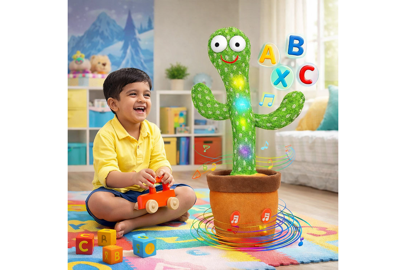 Dancing Cactus Toy with Music & Talking