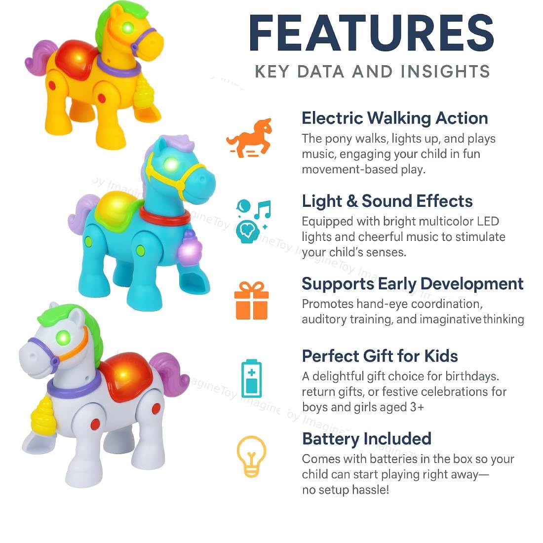 Pet Animal Horse (Multiple colors)